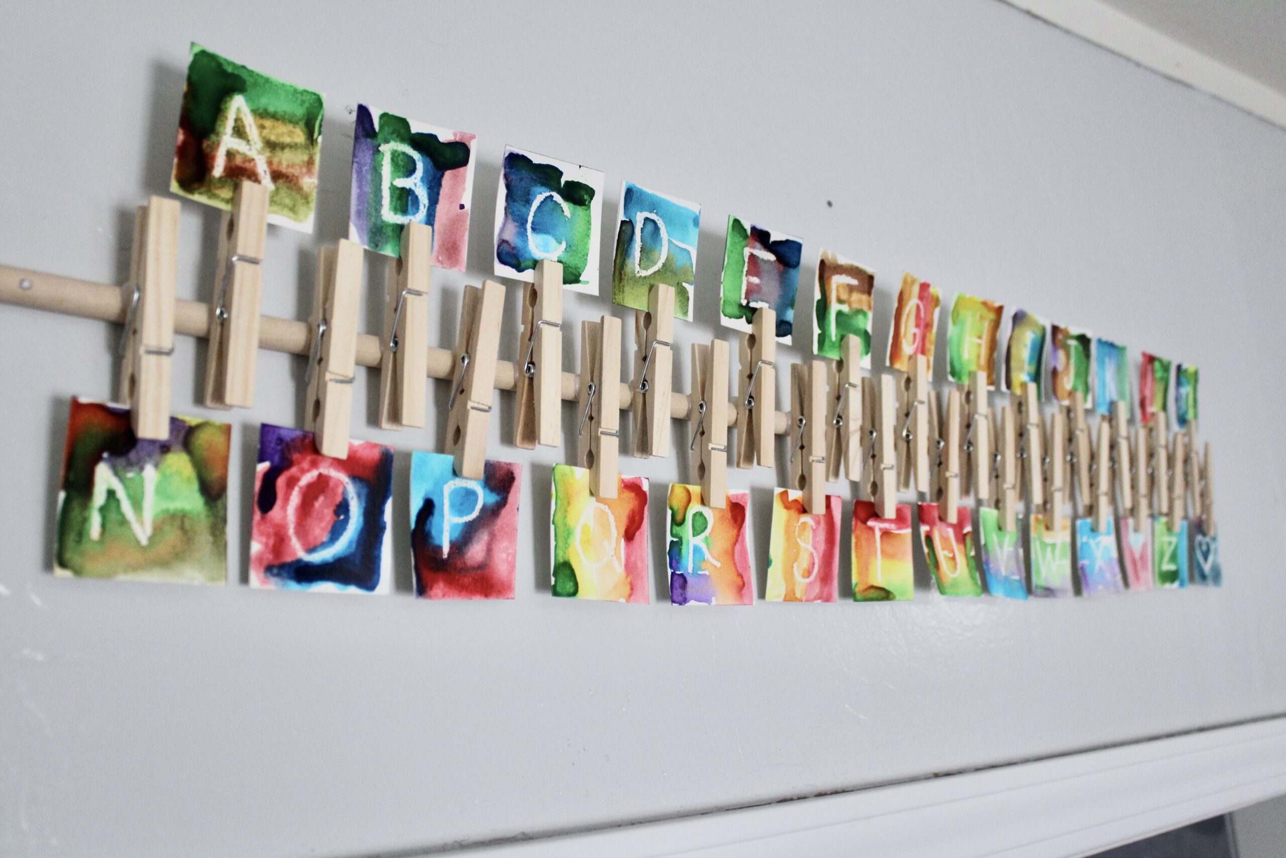 Watercolor Letter Banner